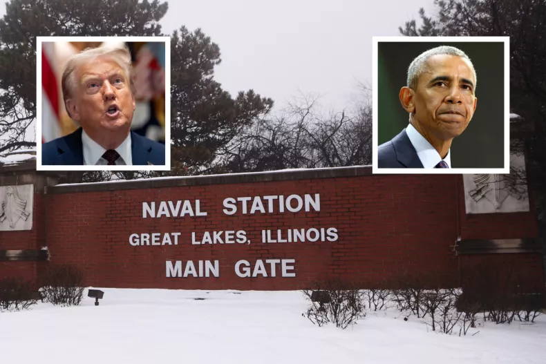 Obama Issues New Warning as Trump Admin Eyes Navy Base Near Chicago