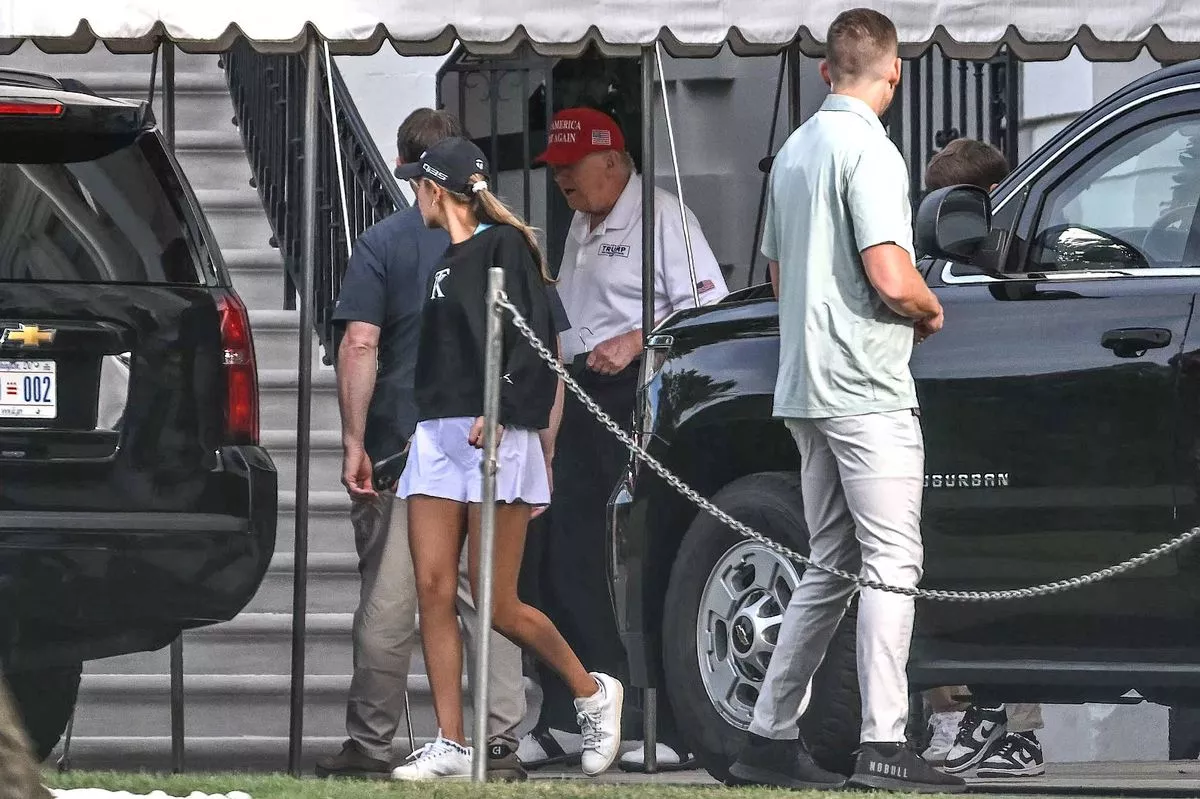 Donald Trump is definitely alive as he’s pictured for first time since viral death rumours